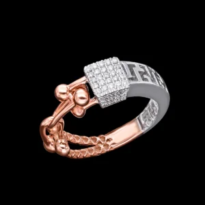 Imperial Cube Pave Ring