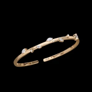 Pristine Solitaire Open Bracelet