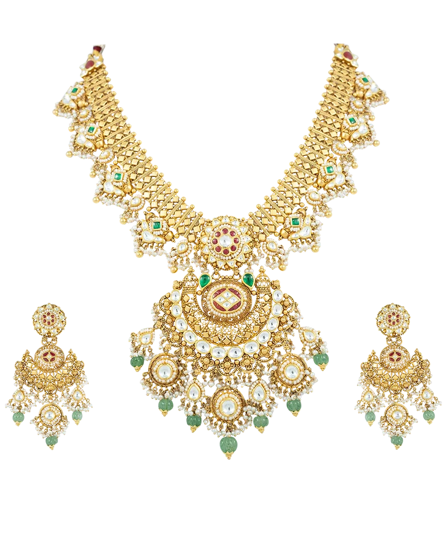 Majestic Kundan Bridal Necklace