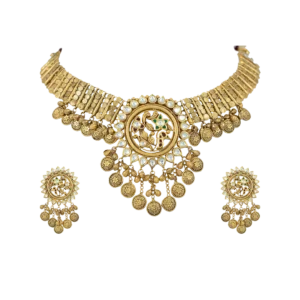 Regal Peacock Medallion Choker