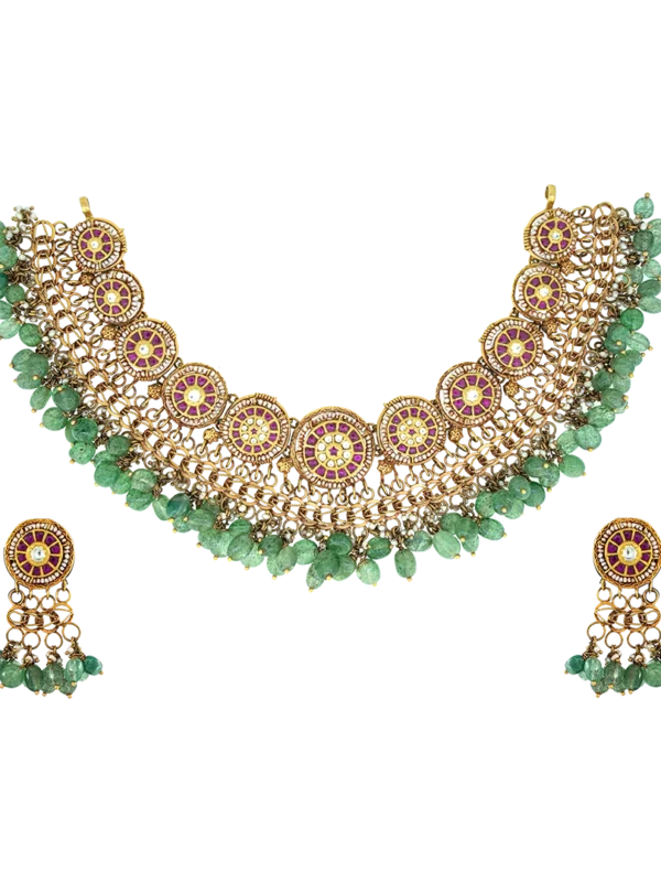 Sovereign Emerald Medallion Choker