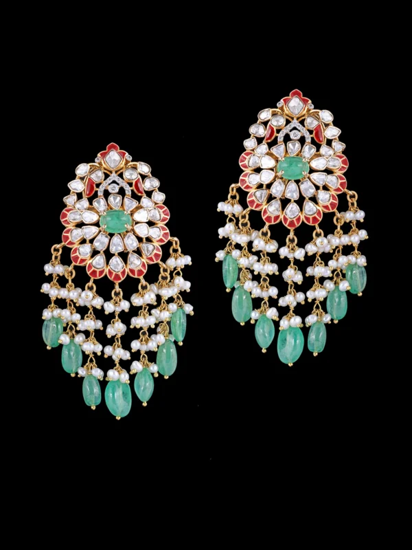 Celestial Emerald Cascade Earrings