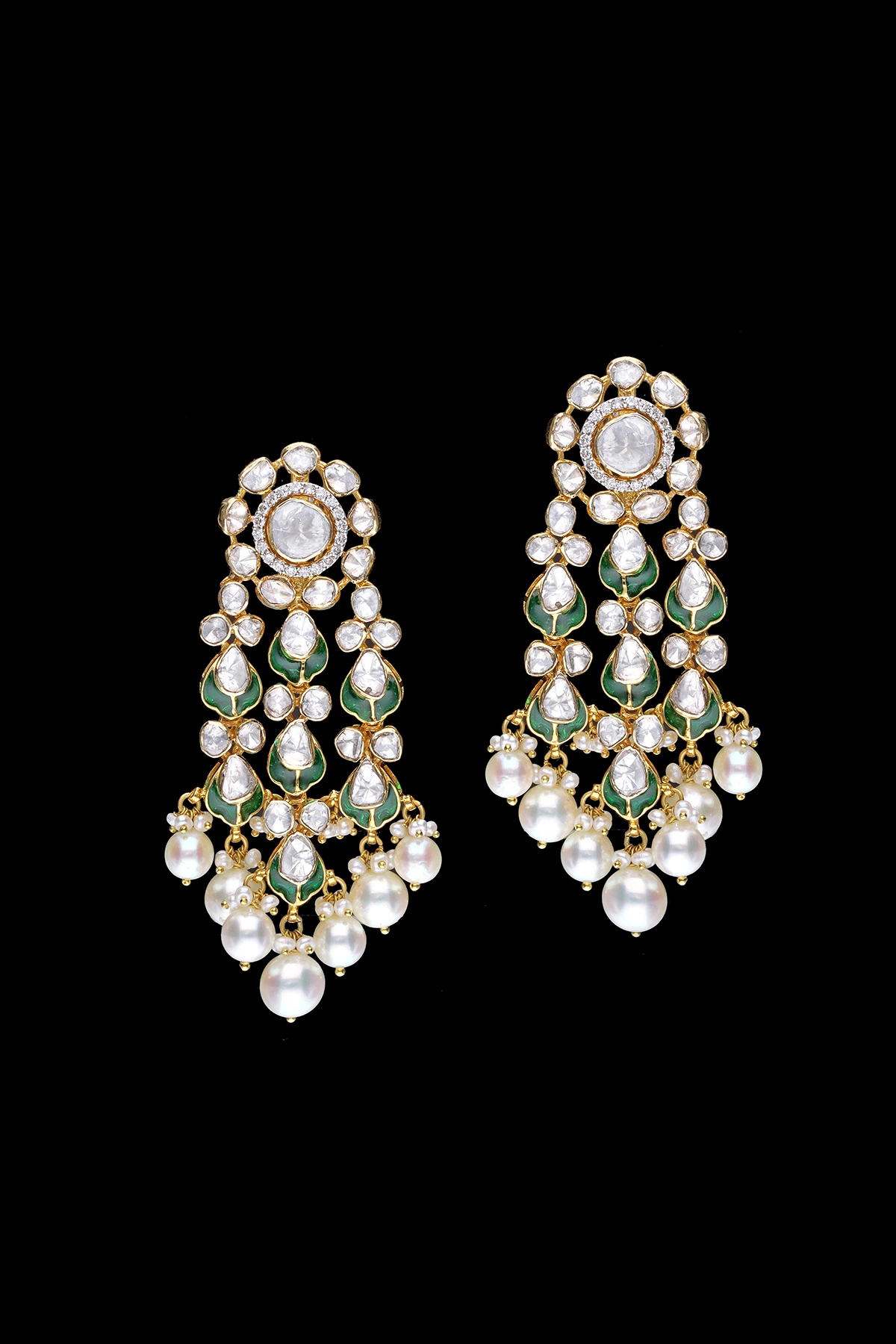 Celestial Pearl Cluster Earrings