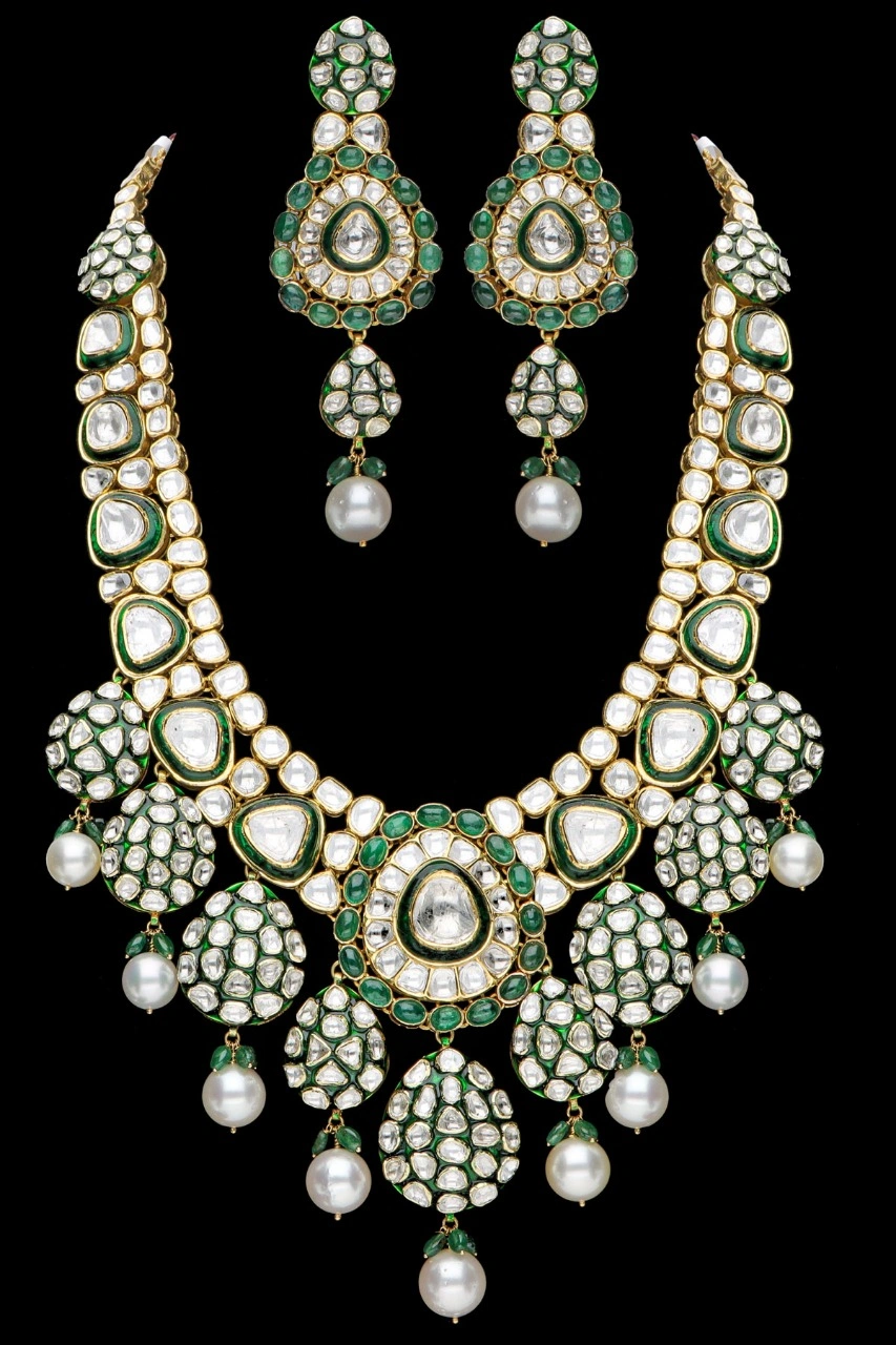 Majestic Emerald Bridal Necklace