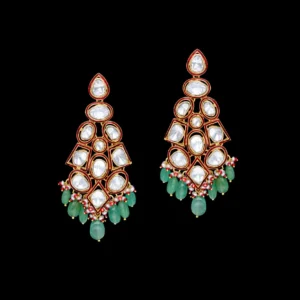 Noble Emerald Chandelier Earrings
