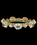 Opulent Emerald Polki Bracelet